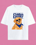 Golden Loyalty Unisex Oversized Cotton T-Shirt -White 