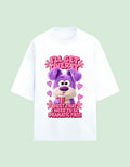 I'll get over it oversized Terry T-shirt white front view